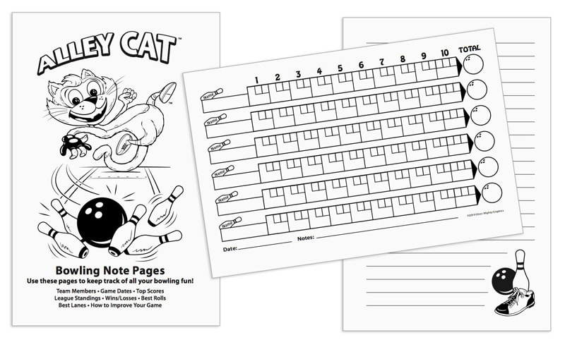 The Alley Cat Bowling Score Pad: With 100 Score Sheets and 10 Note Pages.