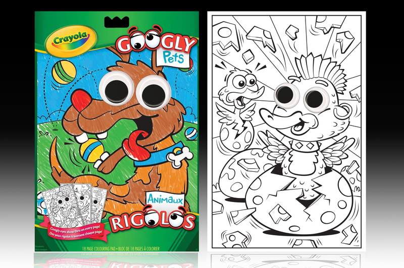 CRAYOLA • Googly Pets large coloring sheets for grade school children.