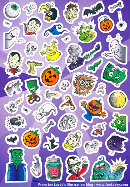 Trick or Treat 365 Halloween Coloring Book by Crayola. Written, designed and illustrated by Joe Lacey.