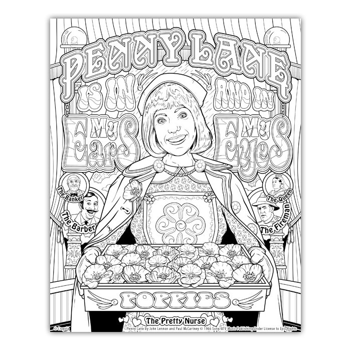 Beatles Coloring Book Pages