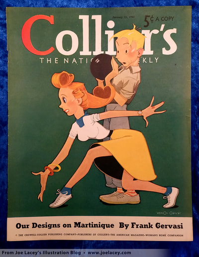 Collier's / The National Weekly January 11, 1940. Cover art by Vernon Grant.