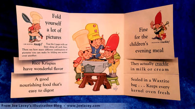 Kelloggs' "Fold Yourself A Lot of Pictures" -1933 by illustrator  Vernon Grant.