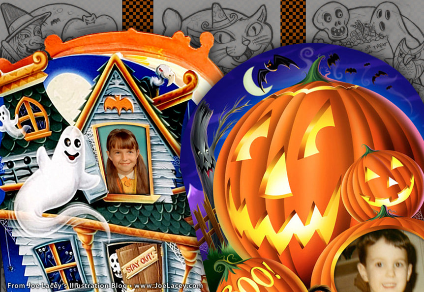 Joe Lacey talks about the Halloween Scrapbooks he designed and illustrated for Wilton Industries. Illustrations for five different die cut seasonal scrapbooks including a haunted house, a witch, a black cat, a skeleton graveyard, and a pumpkin patch.